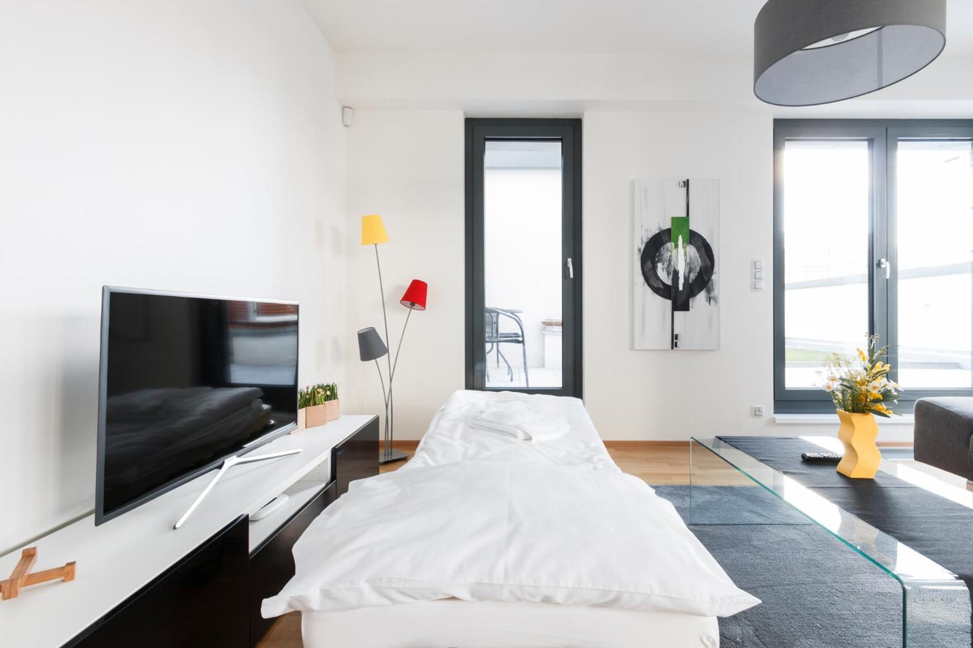 Prague Days - Luxurious Apartments In Trendy Zizkov Стая снимка